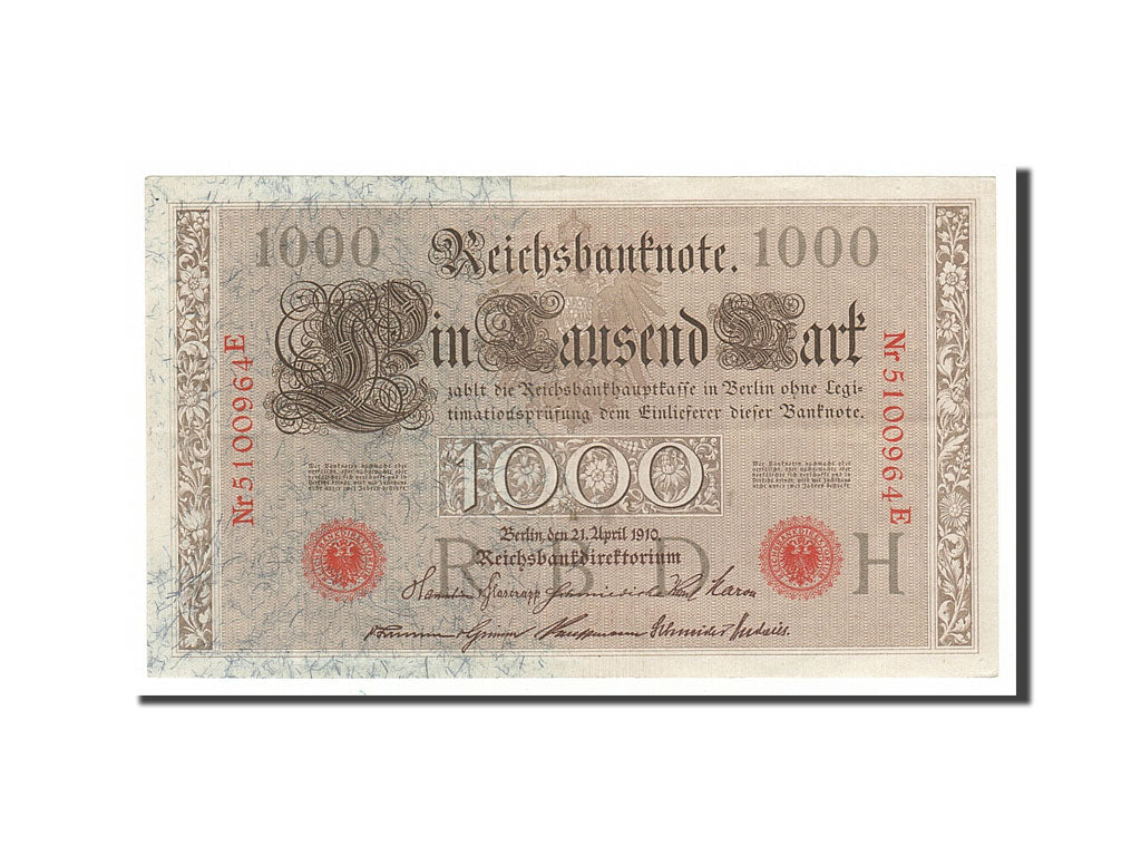 Banconote, Germania, 1000 Mark, 1910, 1910-04-21, SPL