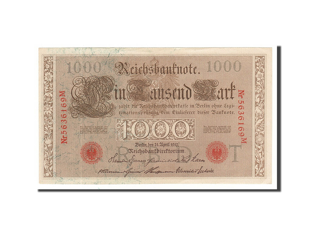 Banknote, Germany, 1000 Mark, 1910, 1910-04-21, UNC(63)