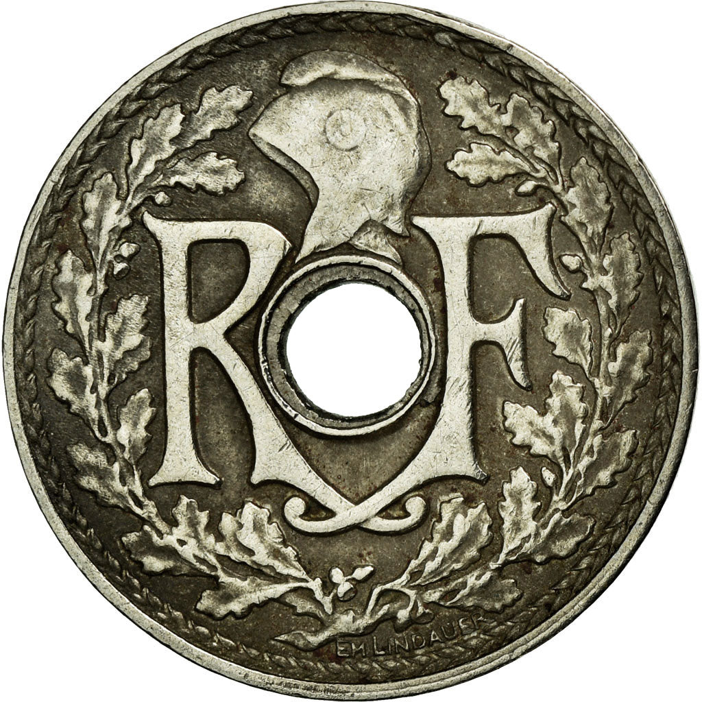 Coin, France, Lindauer, 5 Centimes, 1924, EF(40-45), Copper-nickel, KM:875