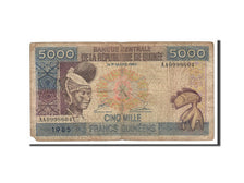 Guinea, 5000 Francs, 1985, KM #33a, F(12-15), AA0998604