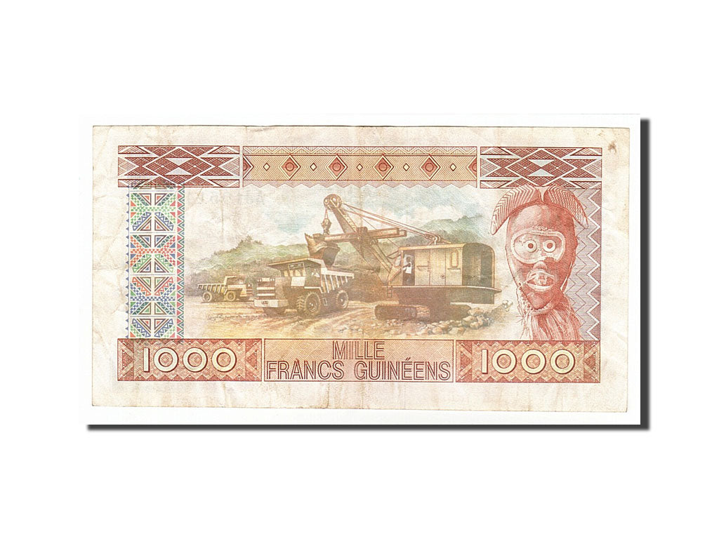Banknot, Gwinea, 1000 Francs, 1985, EF(40-45)