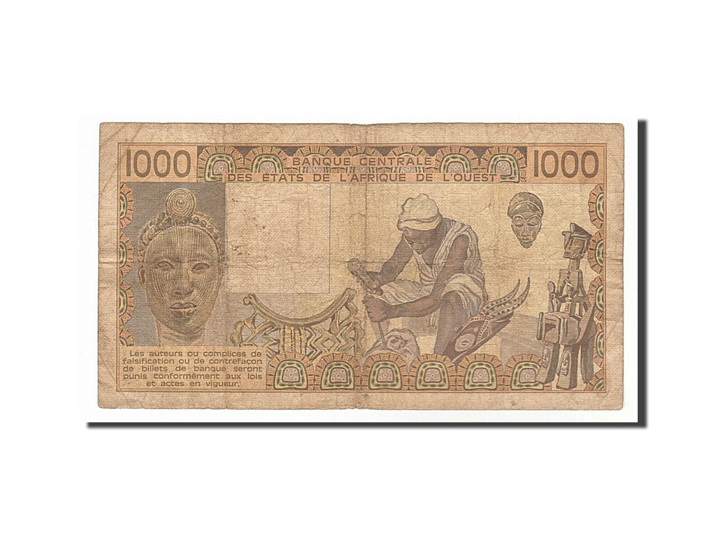 Banknote, West African States, 1000 Francs, 1985, VF(20-25)