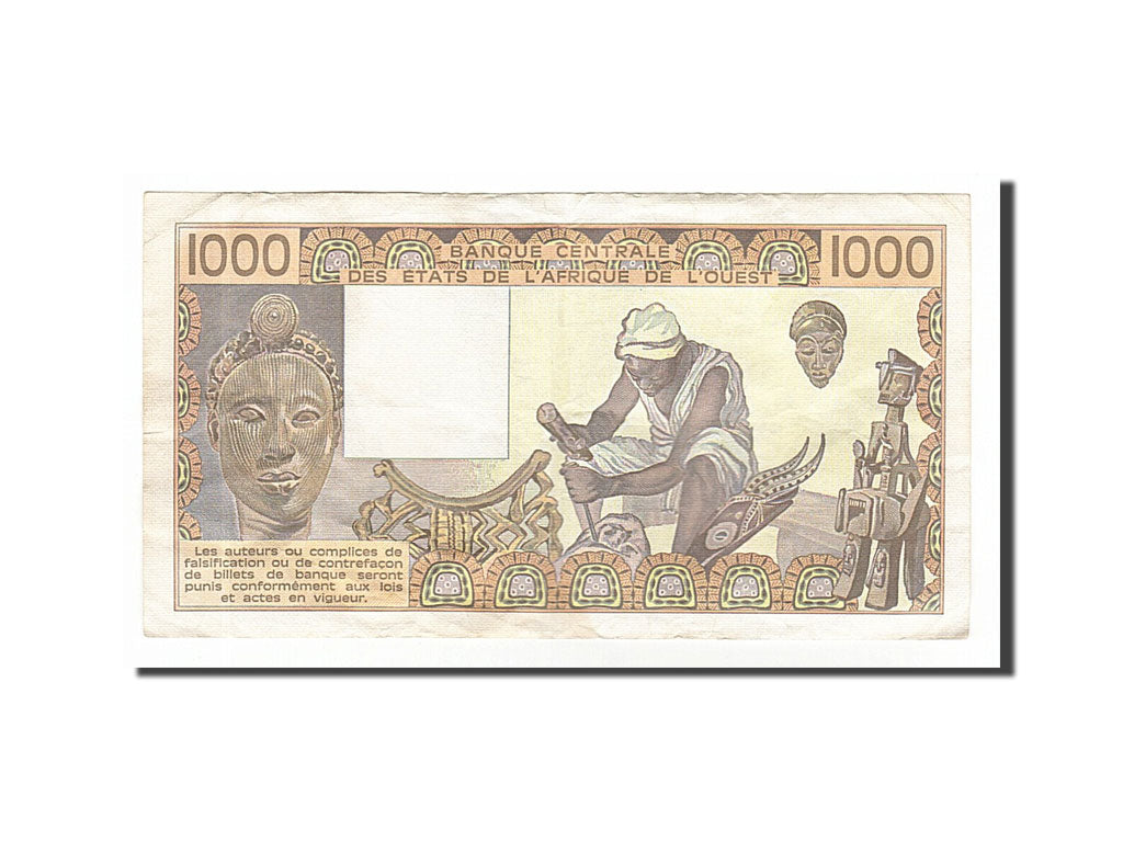West African States, 1000 Francs, 1981, KM #807Tc, EF(40-45), G.008
