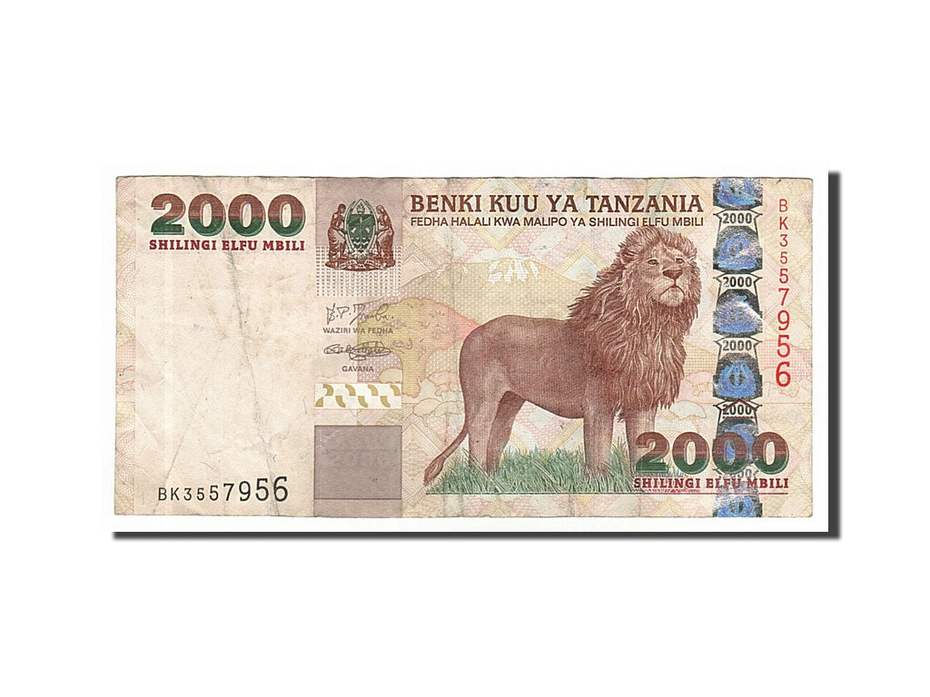 Tanzania, 2000 Shilingi, 2003, KM #37a, VF(30-35), BK3557956