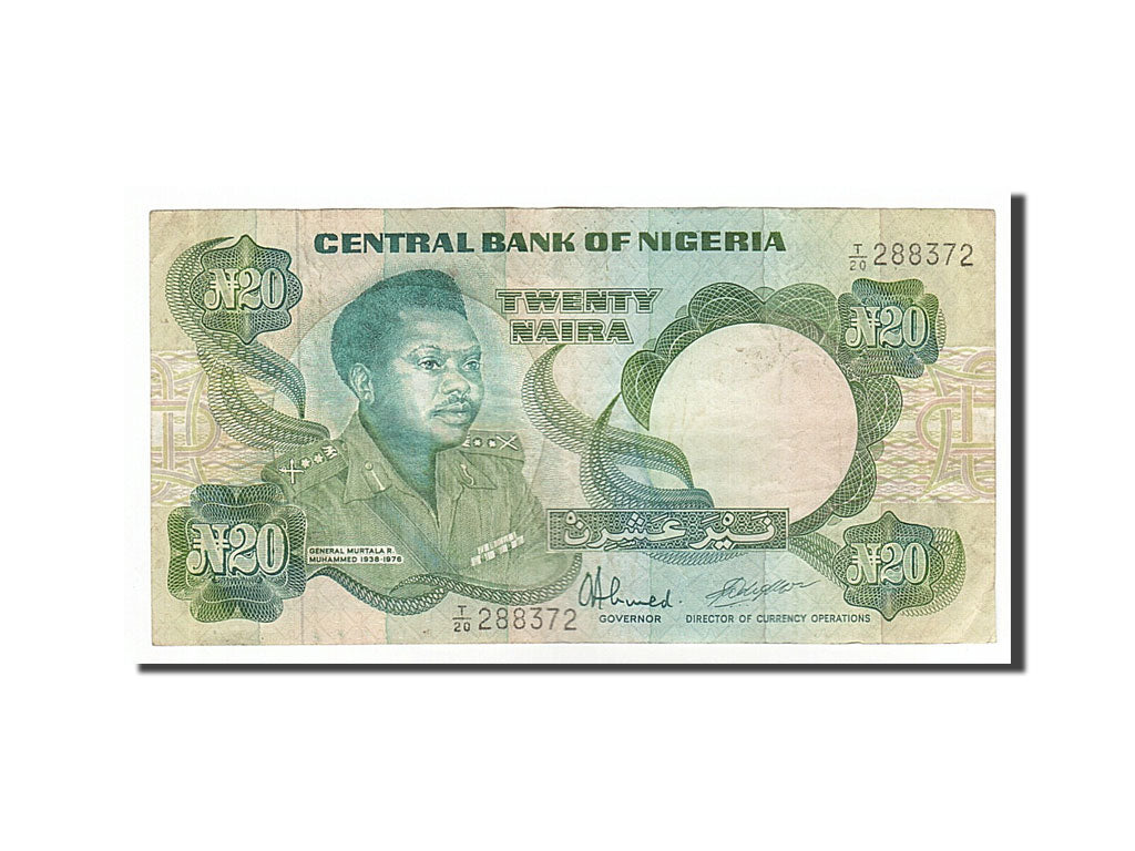 Nigeria, 20 Naira, KM #26d, EF(40-45), T/20