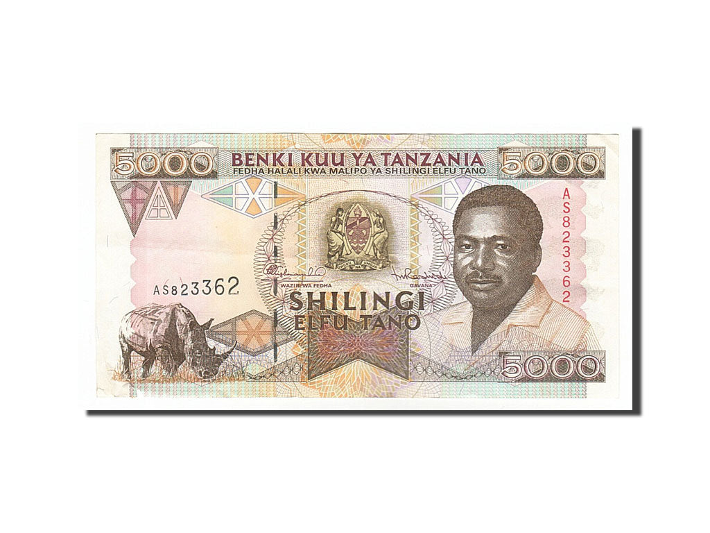 Tanzania, 5000 Shilingi, 1995, KM #28, EF(40-45), AS823362
