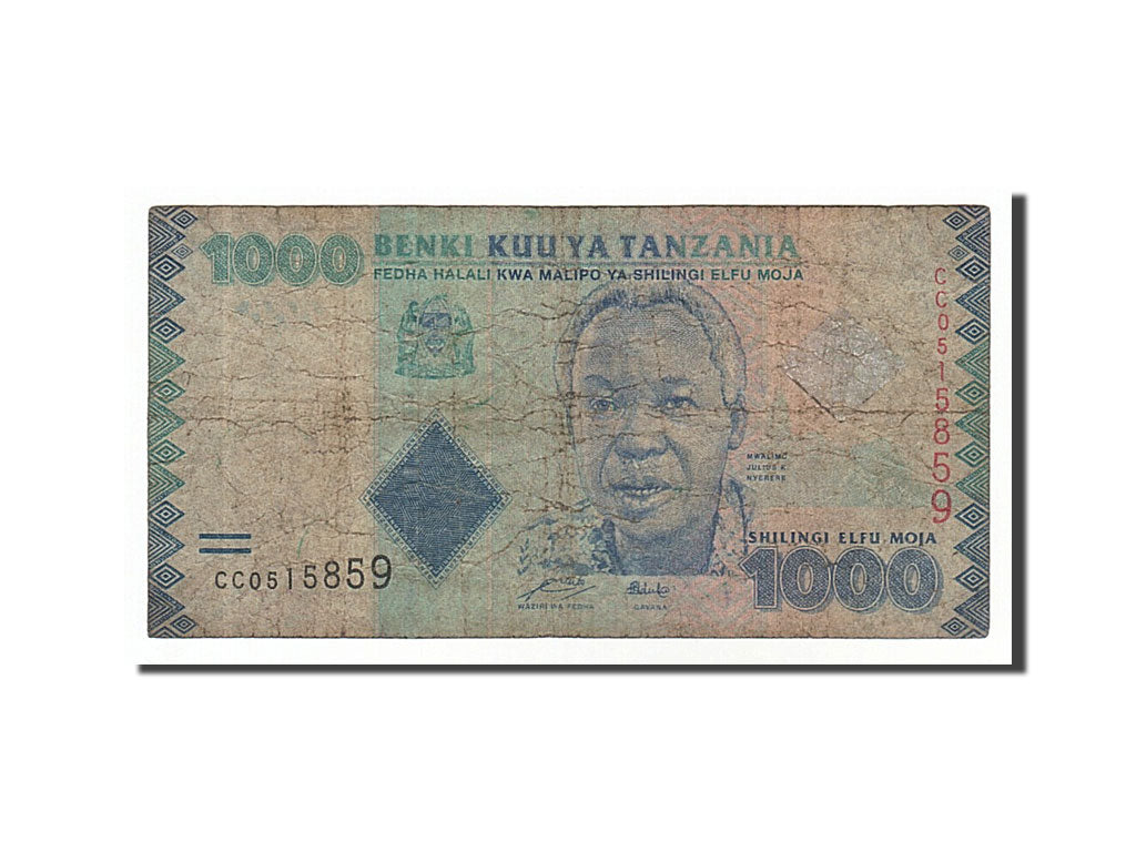 Tanzania, 1000 Shilingi, 2010, KM #41, F(12-15), CC0515859