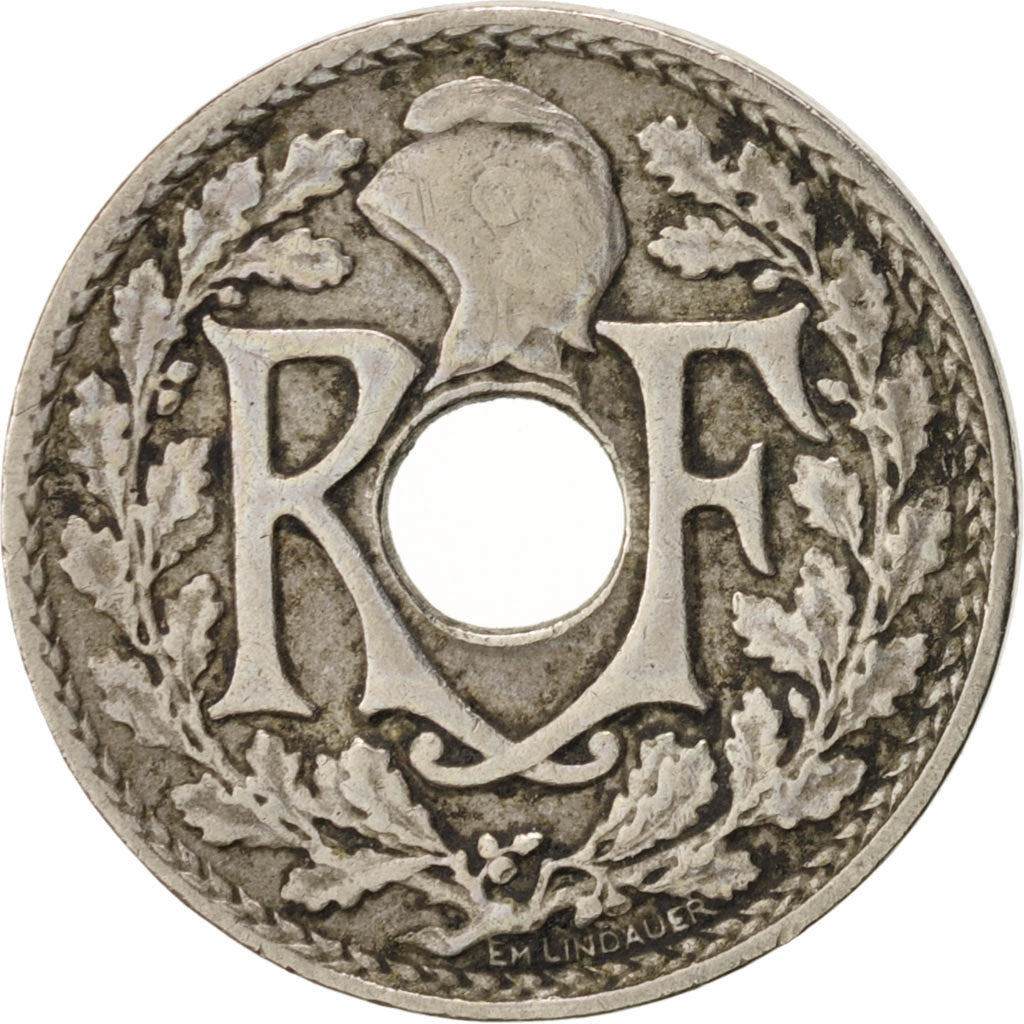 France, Lindauer, 5 Centimes, 1926, EF(40-45), Copper-nickel, KM:875,Gadoury 170
