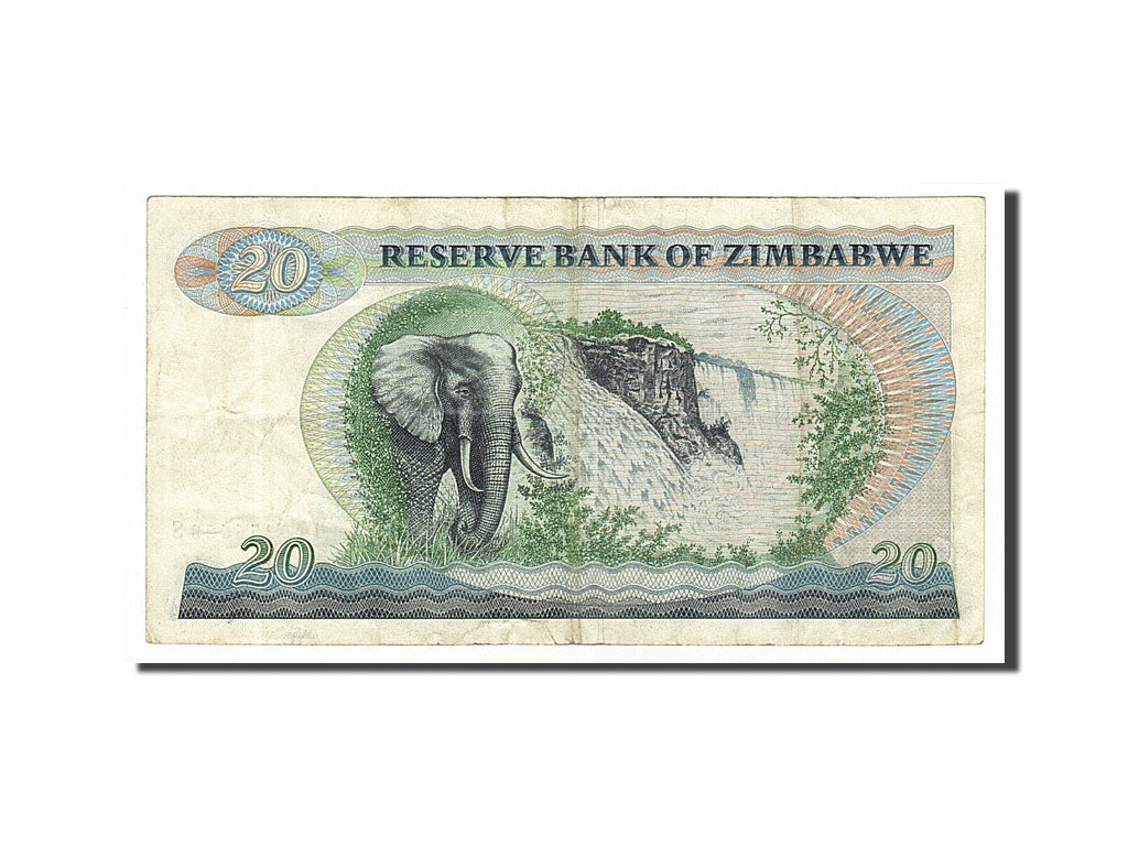 Zimbabwe, 20 Dollars, 1983, KM #4c, EF(40-45), DA0256628S