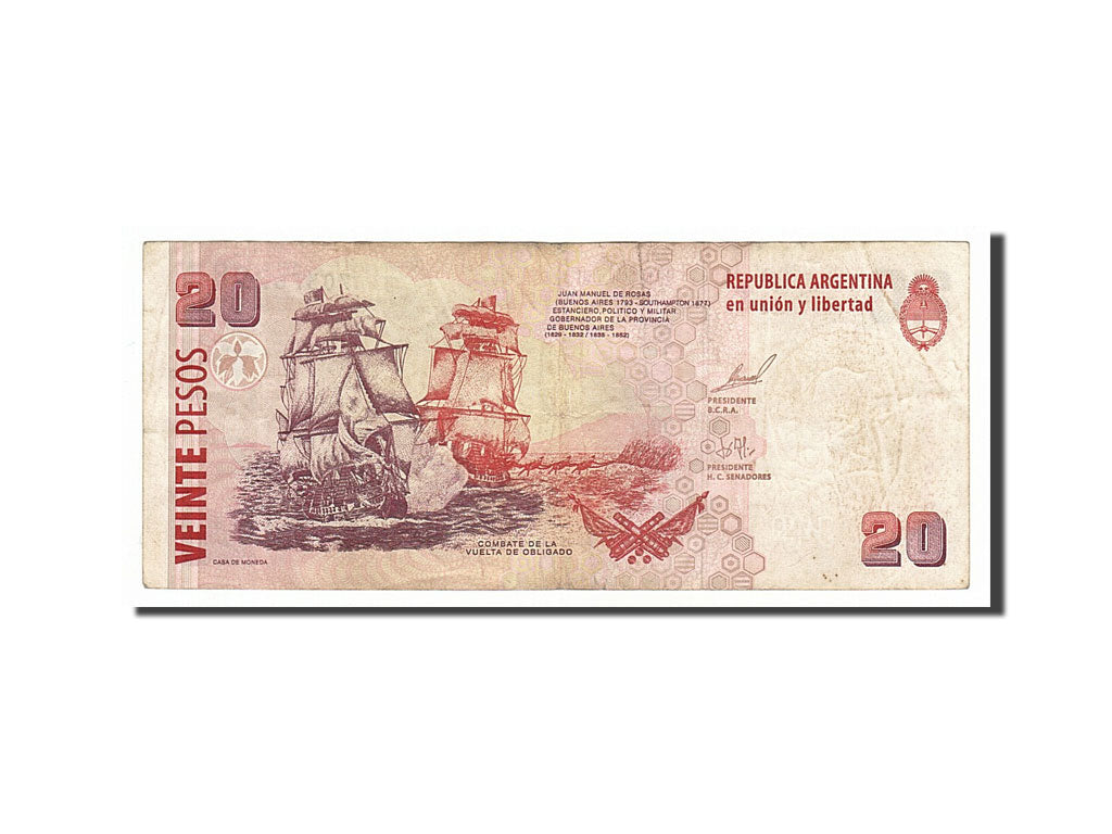 Argentina, 20 Pesos, 1999, KM #349, VF(30-35), 70376298A