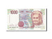 Banknote, Italy, 1000 Lire, 1990, AU(55-58)