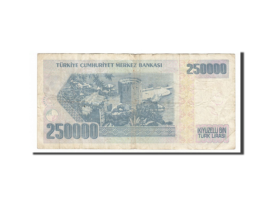 Turkey, 250,000 Lira, 1998, KM #211, VF(20-25), I09150179