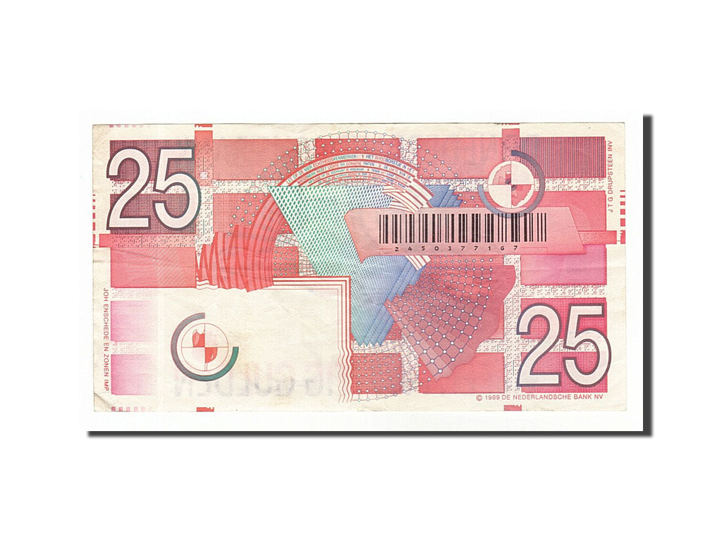 Pays-Bas, 25 Gulden type 1989-97