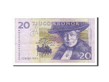 Billete, 20 Kronor, 1997, Suecia, BC+