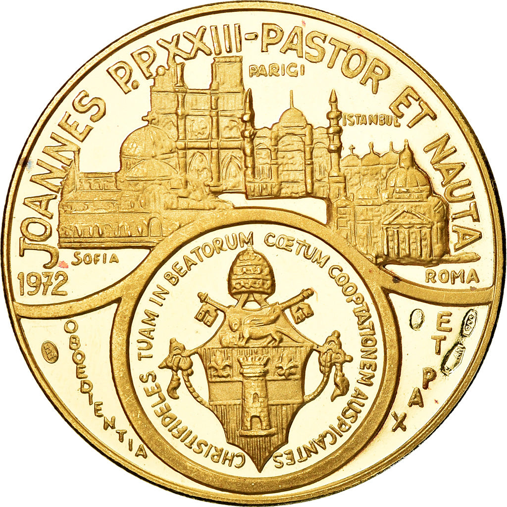 Vatican, Medal, Béatification du Pape Jean XXIII, MS(65-70), Gold