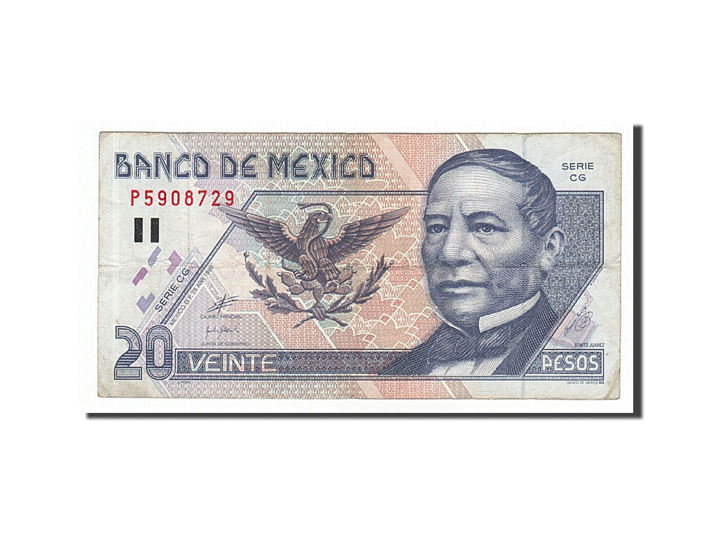 Billete, 20 Pesos, 1999, México, 1999-04-23, MBC