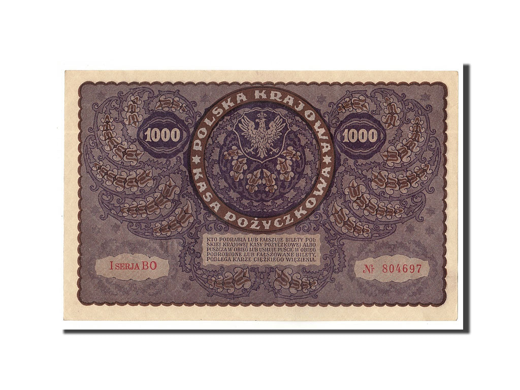 Poland, 1000 Marek, 1919, KM #29, 1919-08-23, UNC(60-62), BO 804697