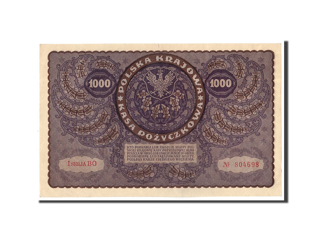 Banknote, Poland, 1000 Marek, 1919, 1919-08-23, UNC(63)