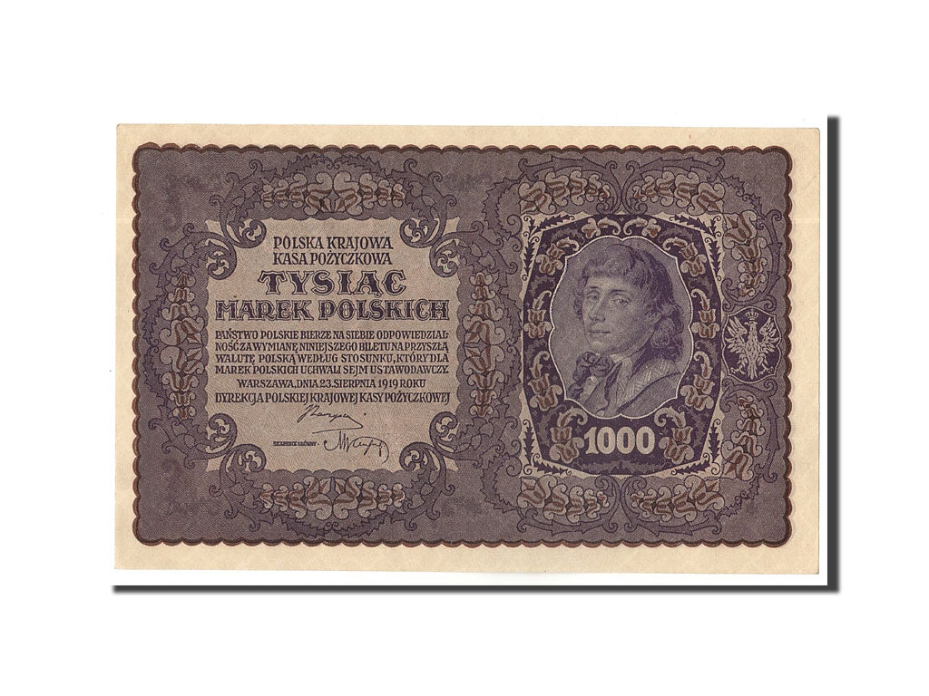 Banknote, Poland, 1000 Marek, 1919, 1919-08-23, UNC(63)