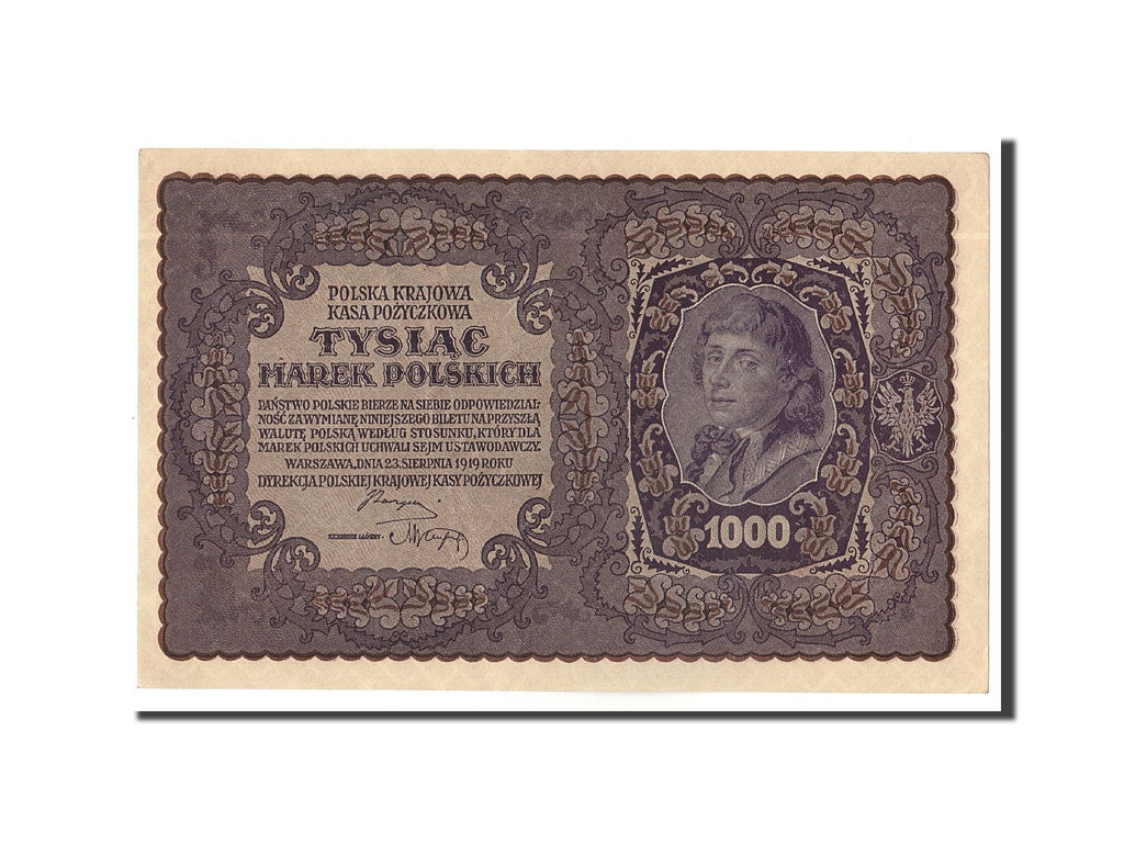 Banknote, Poland, 1000 Marek, 1919, 1919-08-23, UNC(63)