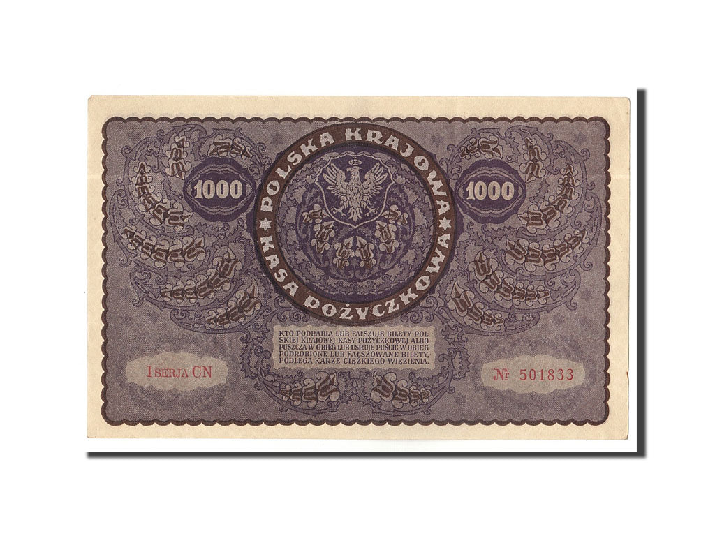 Banconote, Polonia, 1000 Marek, 1919, 1919-08-23, SPL