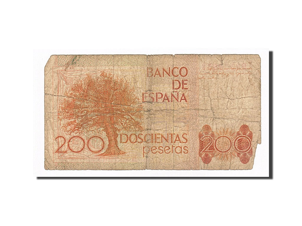 Banknote, Spain, 200 Pesetas, 1980, 1980-09-16, VG(8-10)