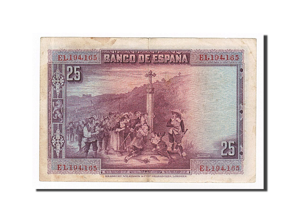 Banknote, Spain, 25 Pesetas, 1928, 1928-08-15, EF(40-45)