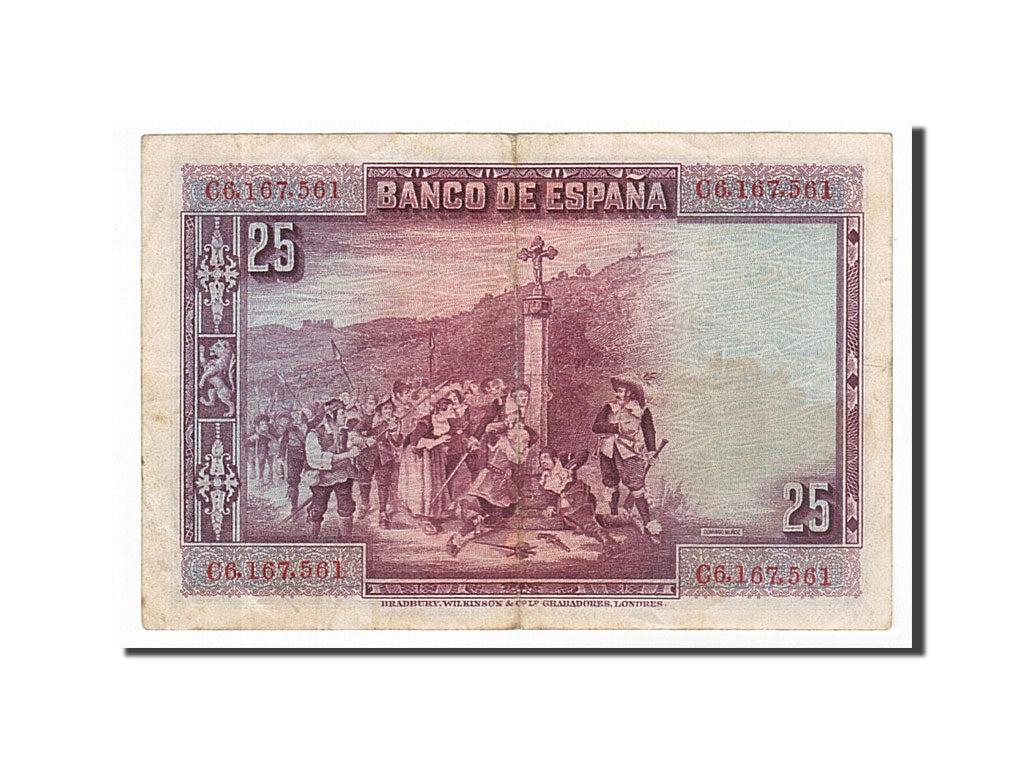 Banknote, Spain, 25 Pesetas, 1928, 1928-08-15, EF(40-45)