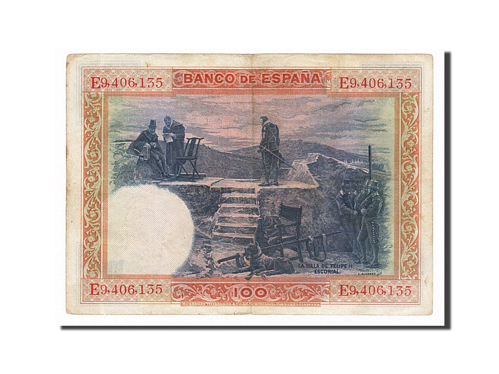 Banconote, Spagna, 100 Pesetas, 1925, 1925-07-01, MB+