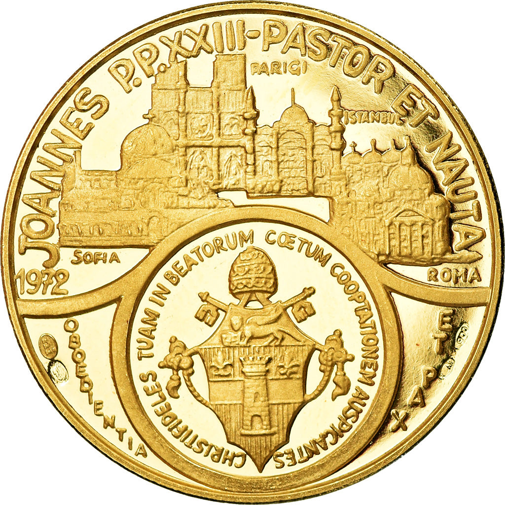 Vatican, Médaille, Béatification du Pape Jean XXIII, FDC, Or