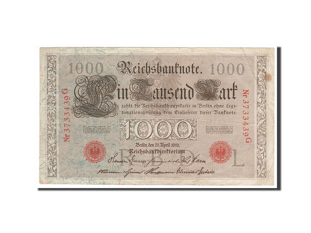 Banknote, Germany, 1000 Mark, 1910, 1910-04-21, EF(40-45)