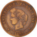 Moneta, Francia, Cérès, 5 Centimes, 1896, Paris, MB, Bronzo, KM:821.1