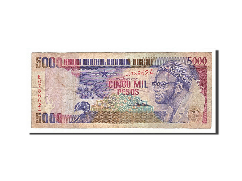 Guinée-Bissau, 5000 Pesos type Cabral