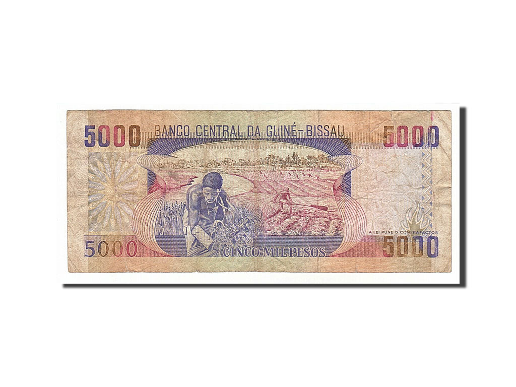 Guinée-Bissau, 5000 Pesos type Cabral
