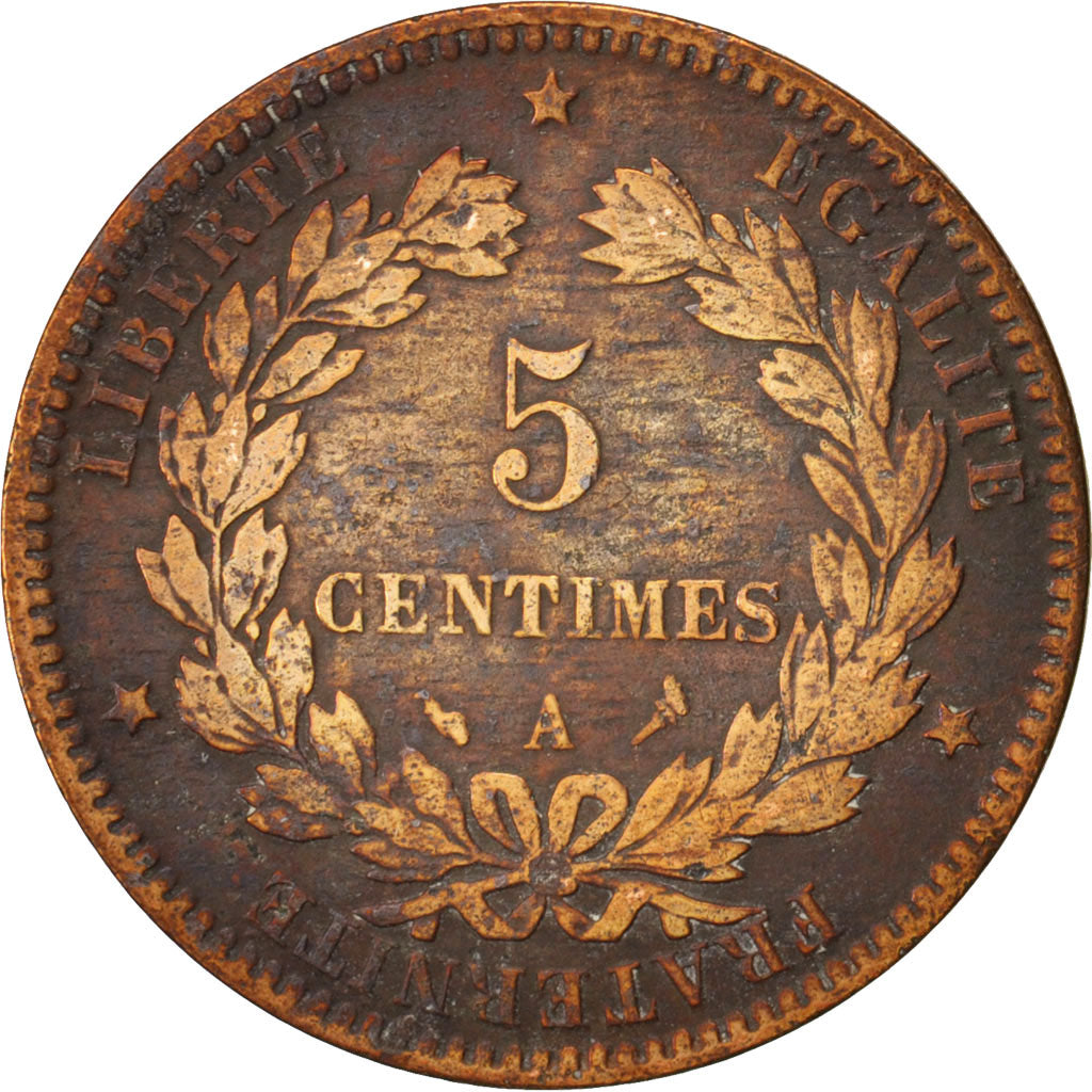 Coin, France, Cérès, 5 Centimes, 1897, Paris, VF(20-25), Bronze, KM:821.1