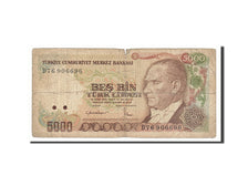 Turkey, 5000 Lira, 1985, KM #197, VG(8-10), D76906696