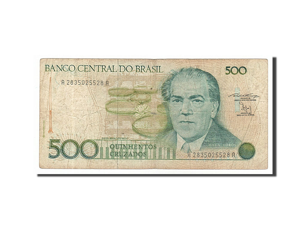 Brazil, 500 Cruzados, 1987, KM #212b, VF(20-25), A2835025528A