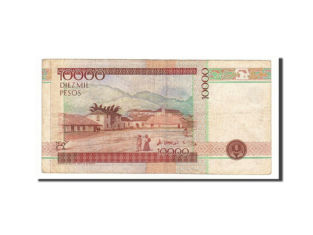 Colombia, 10,000 Pesos, 1996, KM #443a, 1996-08-01, VF(20-25), 03170645