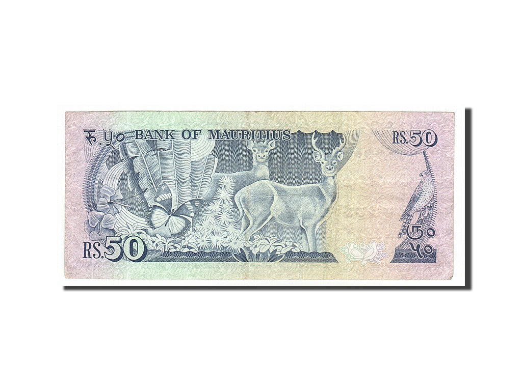 Mauritius, 50 Rupees, 1986, KM #37b, EF(40-45), A/15