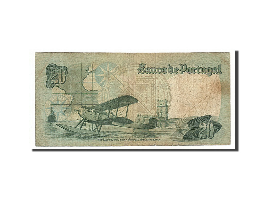 Banknote, Portugal, 20 Escudos, 1978, 1978-09-13, VF(20-25)