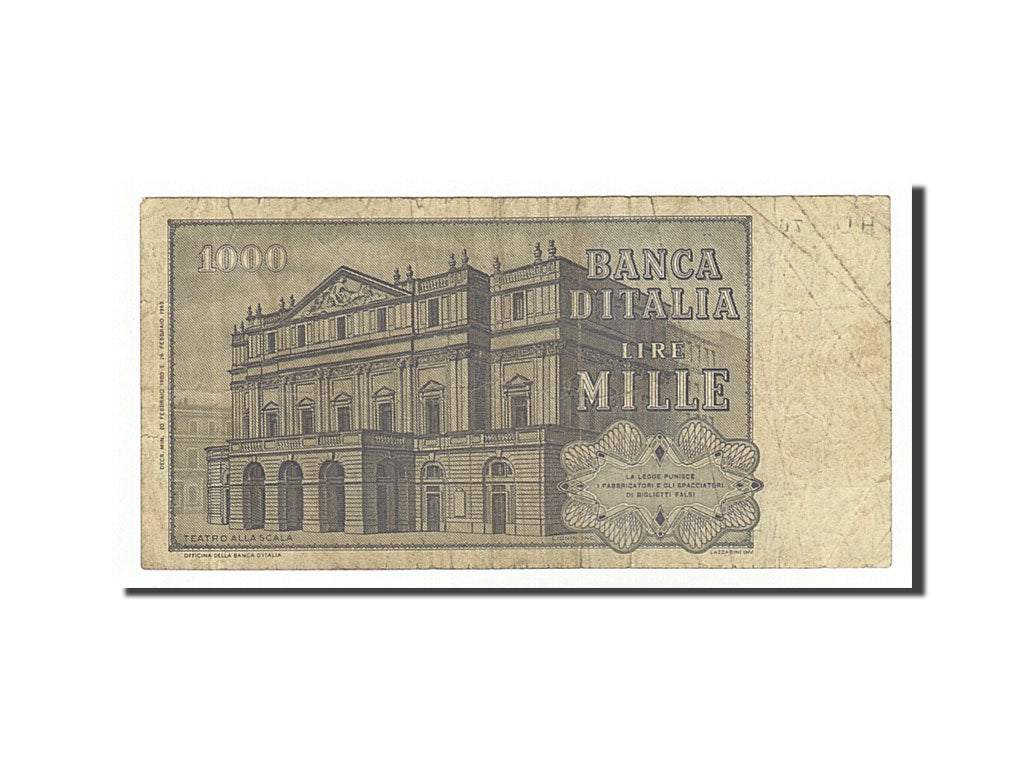 Italia, 1000 Lire, 1980, 1980-02-20, B+