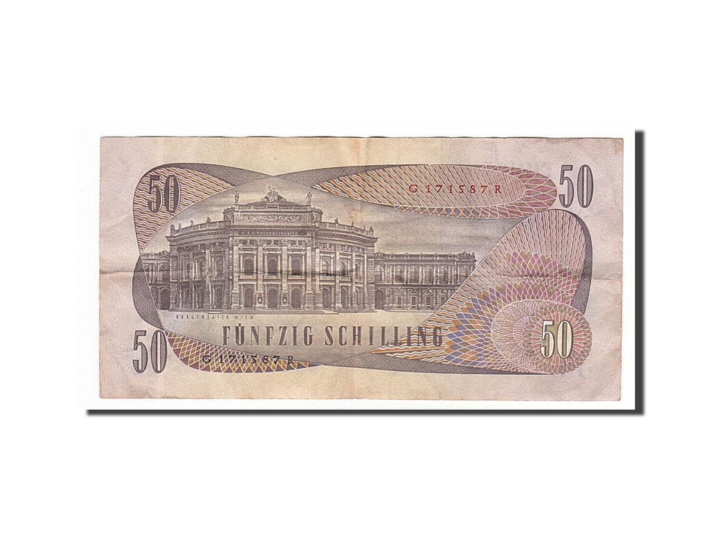 Austria, 50 Schilling, 1970, KM #143a, 1970-01-02, VF(30-35), G171587R