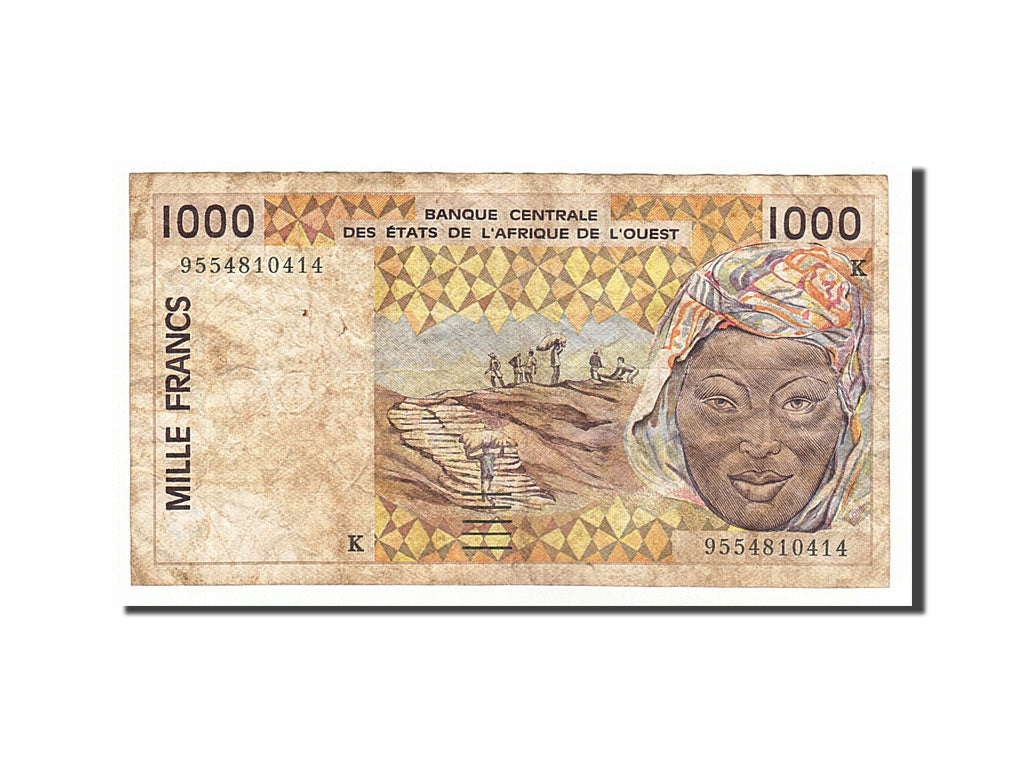 Banknote, West African States, 1000 Francs, 1995, VF(20-25)