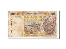 Biljet, West Afrikaanse Staten, 1000 Francs, 1995, TB