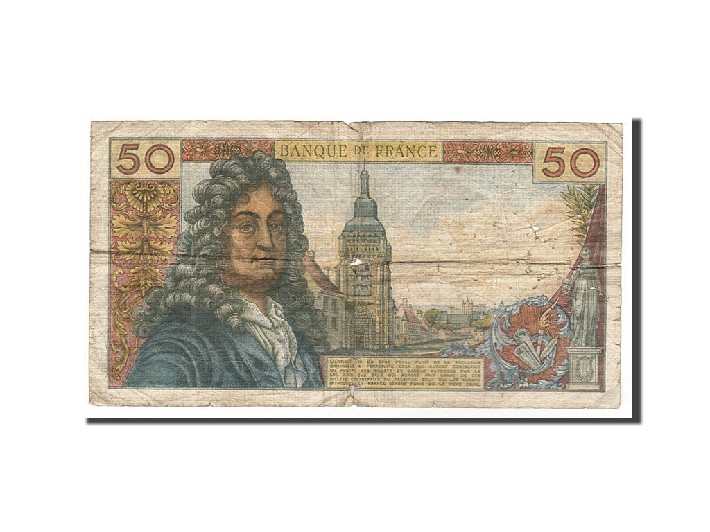 France, 50 Francs, 50 F 1962-1976 ''Racine'', 1967, KM #148b, 1967-02-02,...