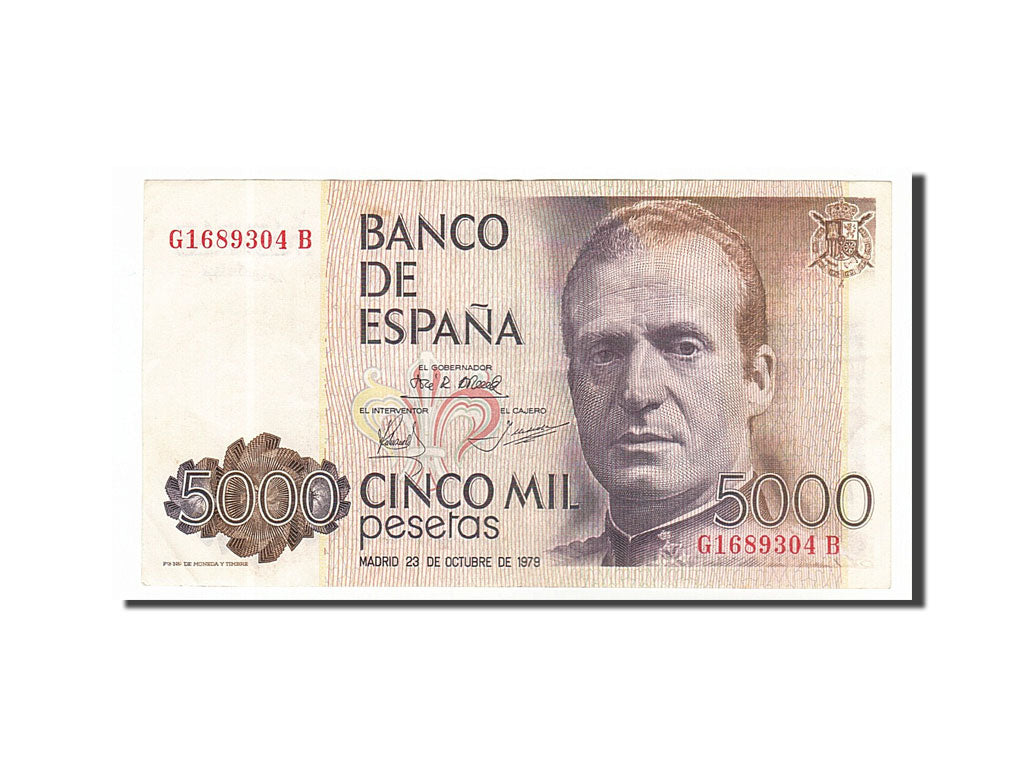 Banknote, Spain, 5000 Pesetas, 1979, 1979-10-23, EF(40-45)