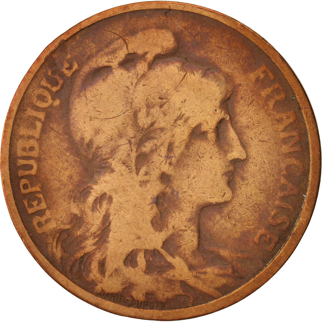 France, Dupuis, 5 Centimes, 1903, Paris, VG(8-10), Bronze, KM:842, Gadoury:165