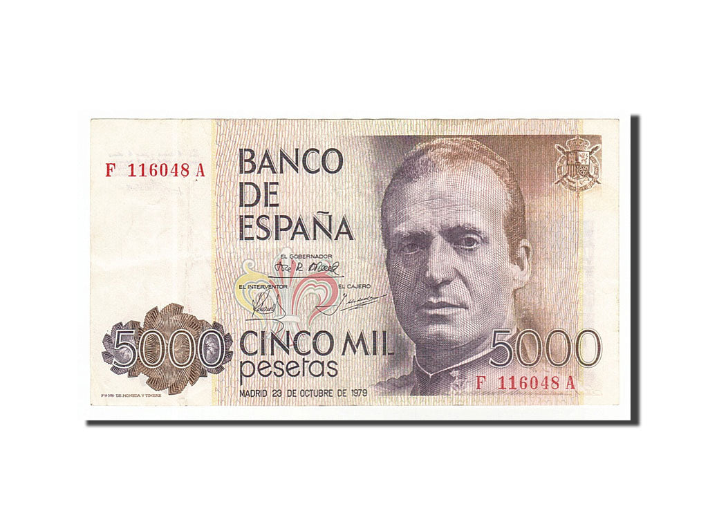 Banknote, Spain, 5000 Pesetas, 1979, 1979-10-23, AU(50-53)