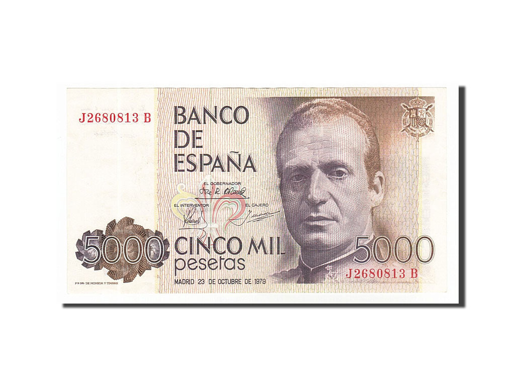 Billete, 5000 Pesetas, 1979, España, 1979-10-23, MBC+