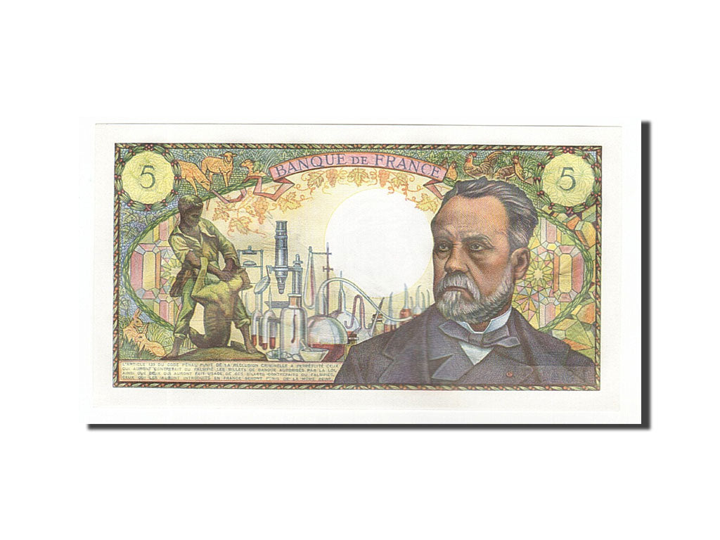 Billet, France, 5 Francs, 5 F 1966-1970 ''Pasteur'', 1969, 1969-02-06, SPL